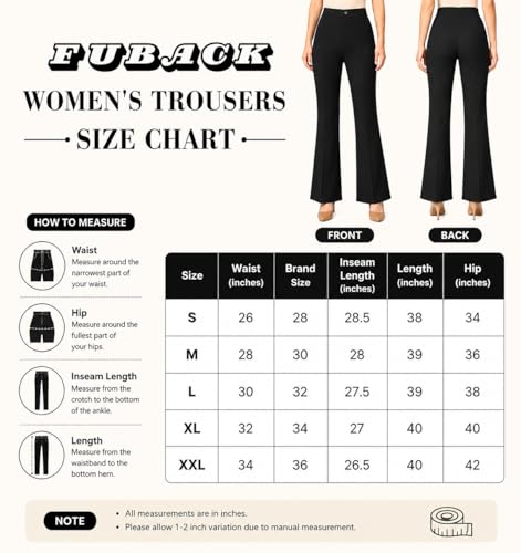 Image of Women Solid Flared Trousers Pack of 2 | High Waist Stretchable Office Pants for Women | Formal Bell Bottom Palazzo Trouser Combo