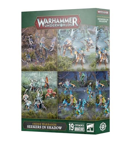 Image of Games Workshop Warhammer Underworlds: Seekers in Shadow - 4 Warbands Push-Fit Miniature Set (Shadeborn, Truthseekers, Starblood Stalkers & Elathain's Soulraid)