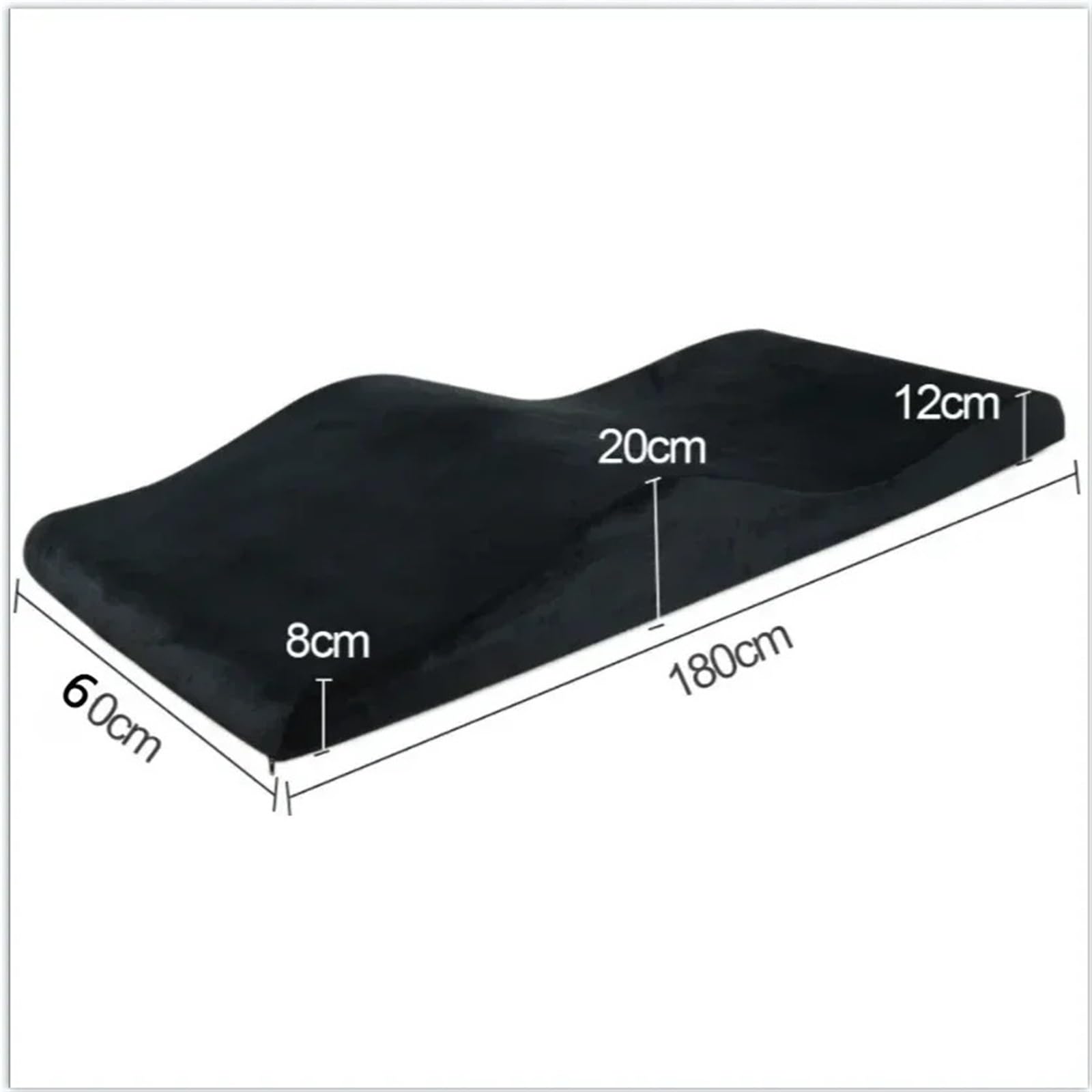 Coussin De Lit De Cils en Mousse Haute Densité Matelas de Massage avec Housse de lit en Mousse à Mémoire de Forme Gris