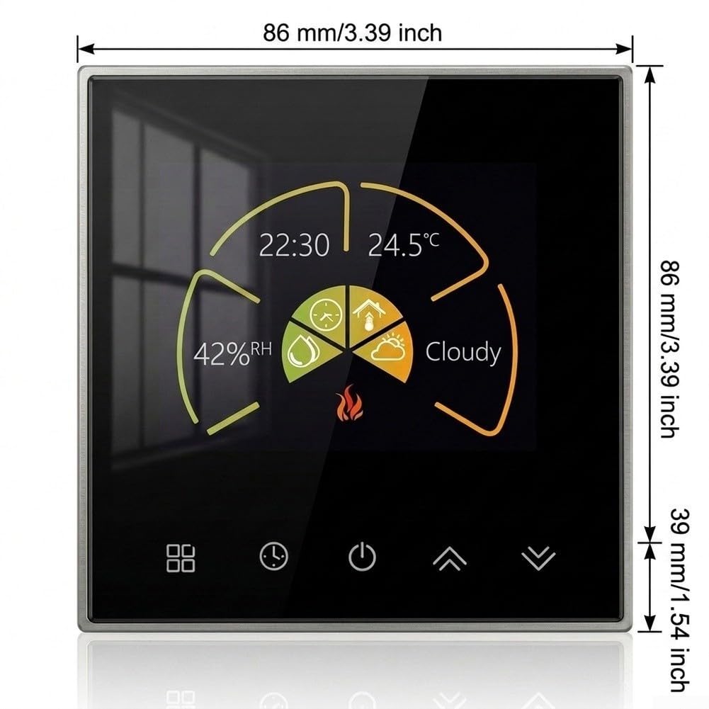 Oceanlend für Smart für Home Thermostat für Alexa Google Assistant IFTTT kompatibel(Hydronic Underfloor)