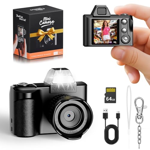 Appareil Photo Numérique - Maxmango 1080P Mini Appareil Photo Portable 64 Go, 1,3