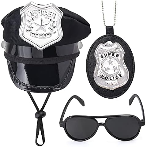 Yewong Haustier-Polizei-Kostüm-Zubehör-Set für Haustiere Cover