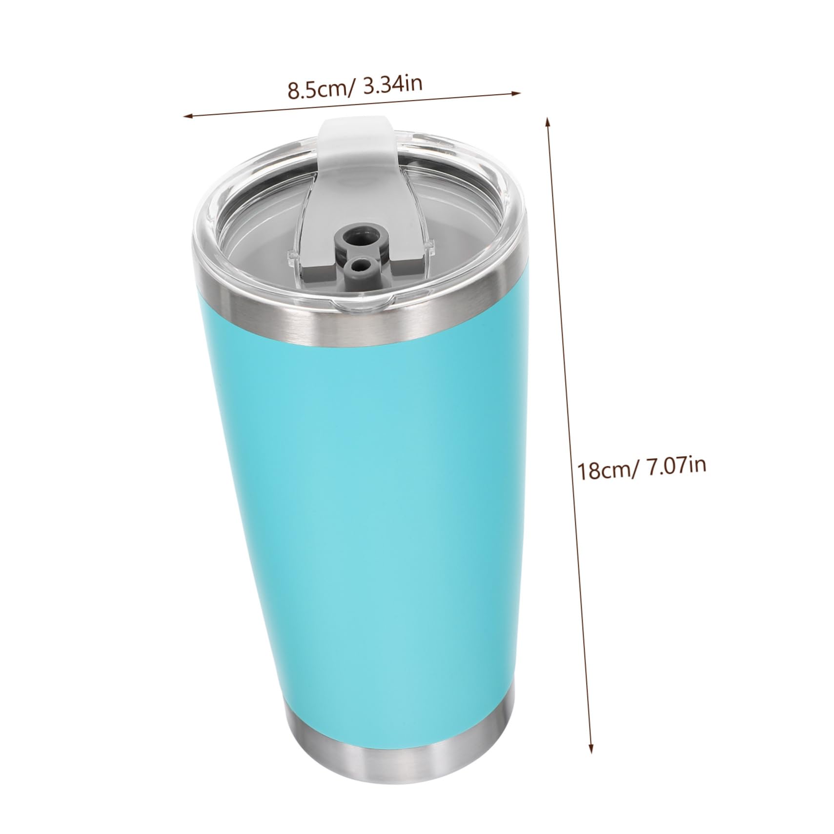 COLLBATH Double-walled Insulated Cup Steel Coffee Mug Car Cup Design for Outdoor Travel