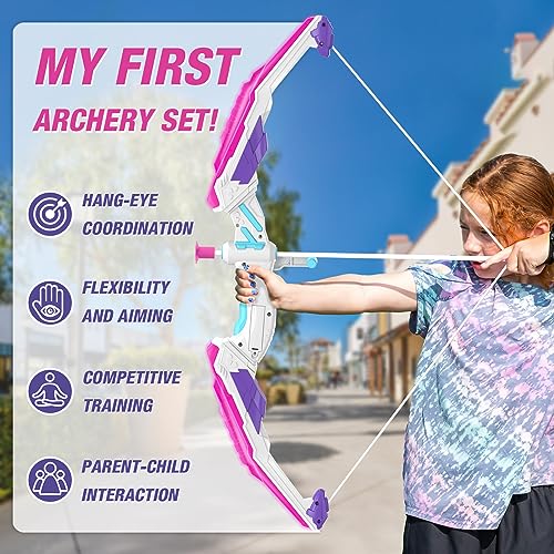 Hyes 988-672A1 Bow And Arrow For Kids, Led Light Up Archery Set thumb #5