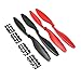 RAYCorp™ 1045 10x4.5 Performance Propellers. 8 Pieces(4 CW, 4 CCW) Black & Red, 10-inch Quadcopter and Multirotors Props, Bonus Battery Strap