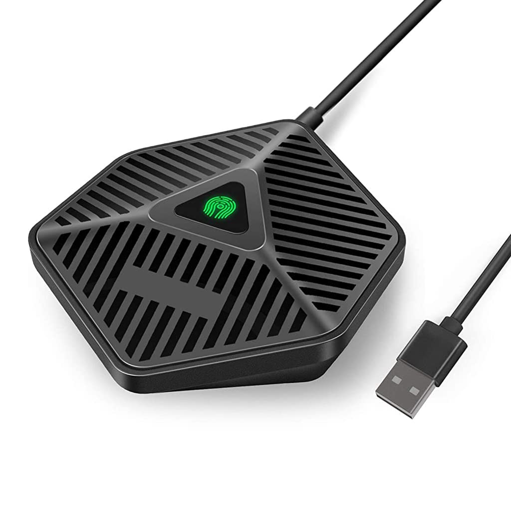 Conference USB Microphone Portable USB Microphone with Mute Button Plug and Play Conference Microphone for Skype Online Class Compatible with Mac OS X Windows-image-13