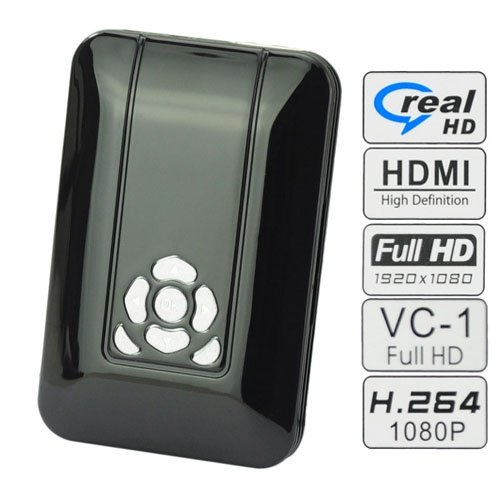JK11 HD 1080P Media Player H.264 HDMI Remote Control TV Box Black