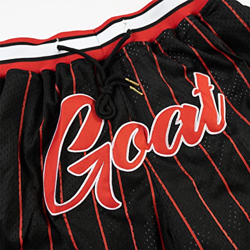 Mens Basketball Shorts,Men Retro Mesh Rap Embroidered Short With Pockets, High School Fans 90S Casual Athletic Gym Shorts, X-Large #TOP2