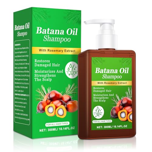 Batana Oil Shampoo -Promote Hair Growth,Rosemary Shampoo,Nourishes Scalp, Reduces Breakage & Adds...