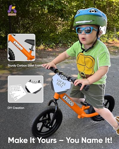Image of KRIDDO Toddler Balance Bike and 3-in-1 Protective Gear Set