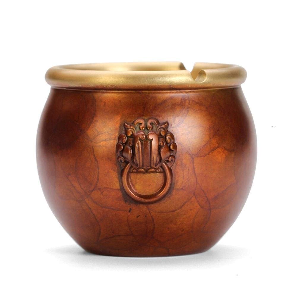 Cendrier en laiton de style bronze élégant pour bureau et terrasse