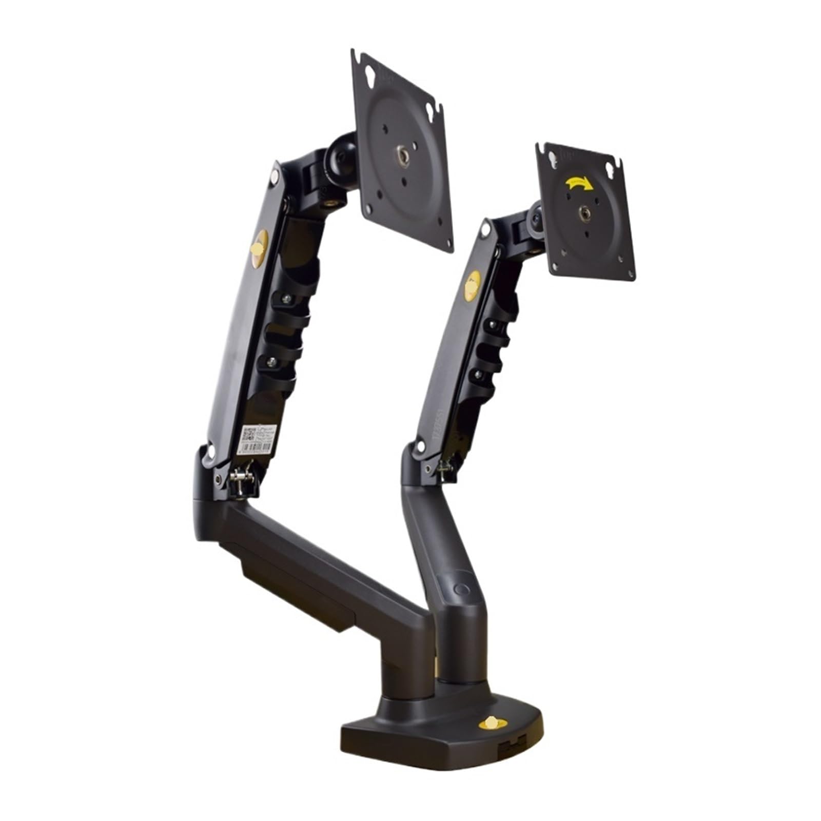 Support double moniteur F160 rotation 360 pour deux écrans