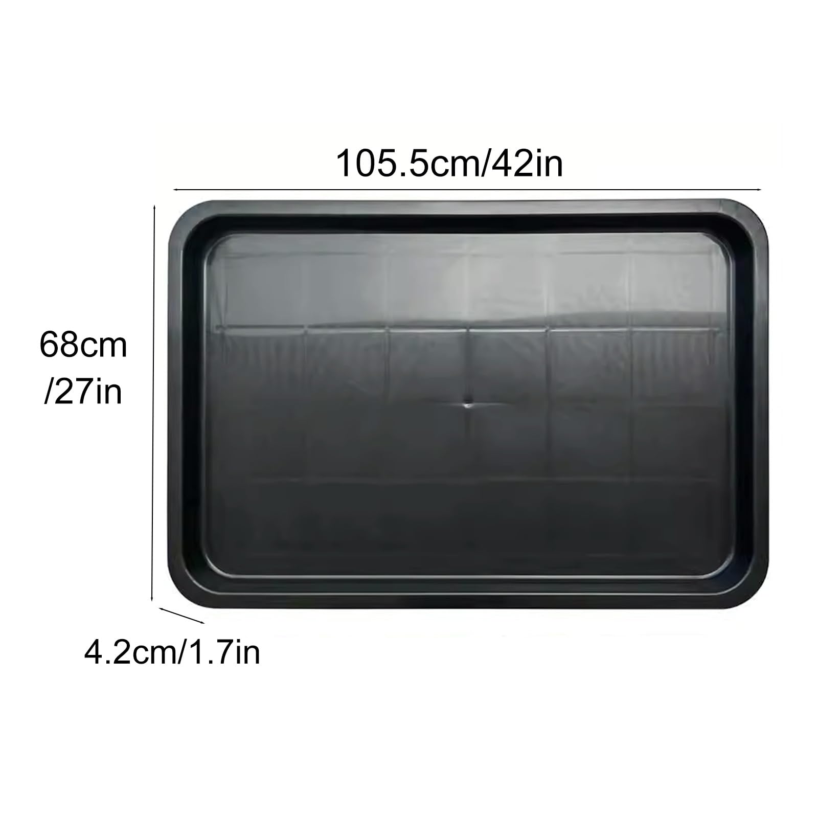 Vaschetta di Raccolta, Ampia vaschetta di Raccolta in PVC, Vassoio Rettangolare con Angoli arrotondati, vaschetta di Raccolta Resistente da installare sotto Il lavello per casa e Cucina (105