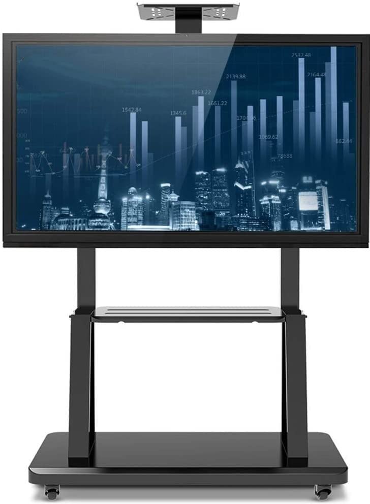 Soporte móvil para TV 55-75 pulg con ruedas y bandejas miniatura 1