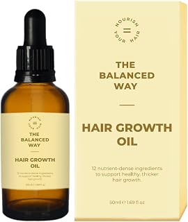 Hair Growth Oil | Stimulating 100% Natural Hair Thickening Oil With Rosemary Oil for Hair Growth | Formulated in the UK With Caffeine, Rosemary Oil, Biotin & Castor Oil | Effective Hair Loss Treatment