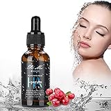 Piel limpia: el secreto para una piel limpia y refrescante es eliminar las células de la piel y los poros que pueden causar acné y puntos negros para evitar que se acumule en el futuro. Este suero suave cuida la piel y previene la irritación y la defensa de los agentes ambientales para una tez limpia y refrescante.