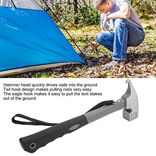 Martelo multifunções, martelo de borracha de plástico para barraca de acampamento para acampamento a