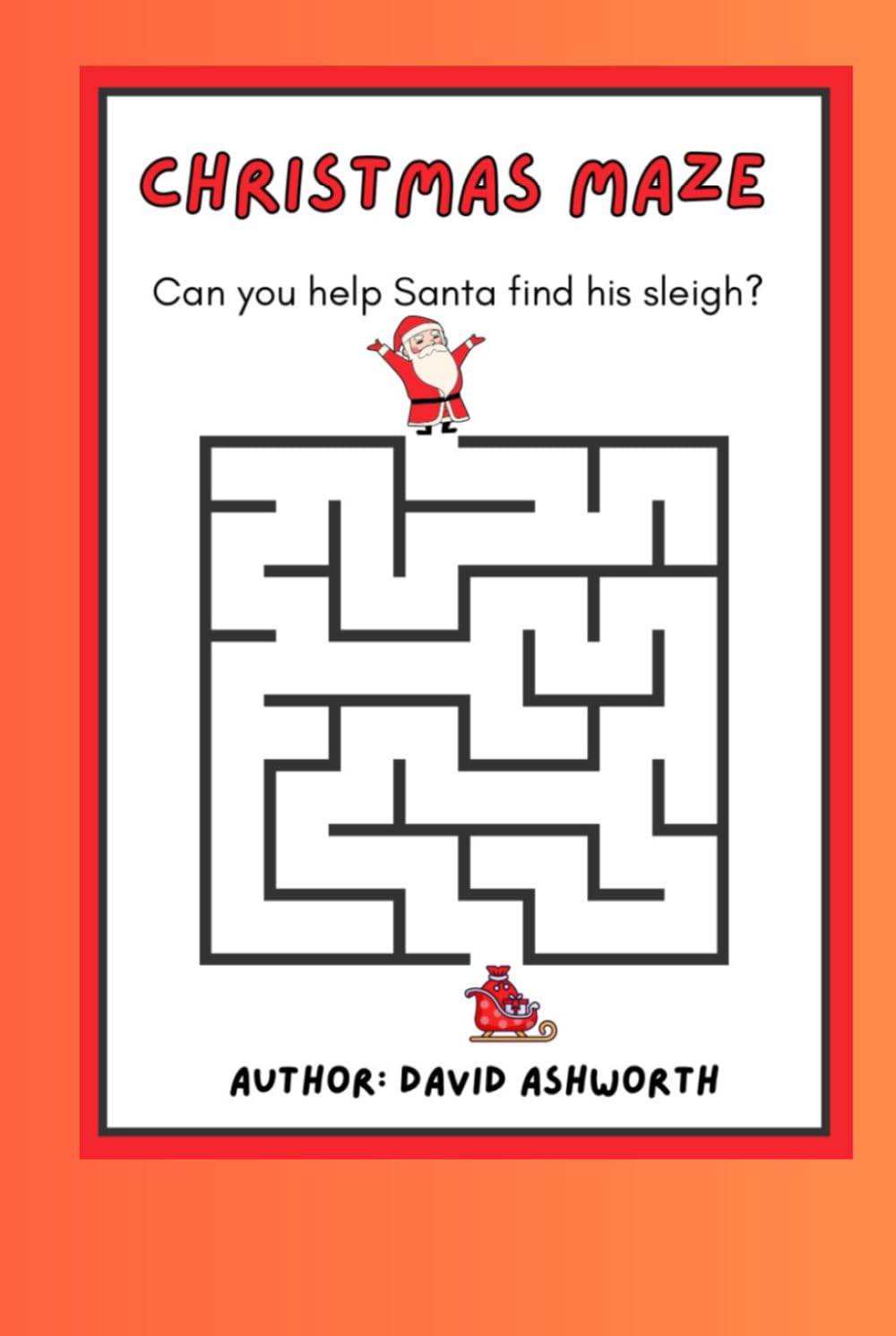 Christmas Maze: Can you help Santa find his sleigh?