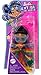 Barbie Extra Mini Minis with Blue-Streaked Black Ponytail Wearing Rainbow Dress & Accessories & Stand, 3.25-inch