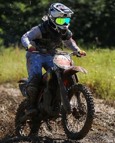 Image of Kids Youth Dirt Bike Goggles-Motocross & ATV Riding Goggles for Women Youth,UV400 Anti-Slip Strap,MTB,UTV,OTG,MX Gear