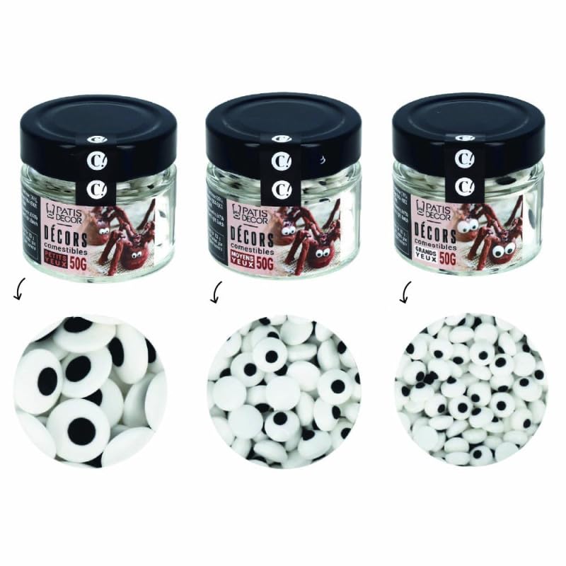 Kit de décors comestibles "yeux"