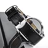 Men’s Watches Black Leather Strap Quartz Analogue Wrist Watch Arabic Number Classic Water Resistant Easy to Read #4