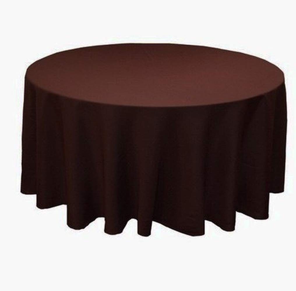 RONGER Ronde Nappe Polyester Nappe Nappe Couverture De Table Linge De Table Ronde Décoration Décoration Mariage Hôtel Montrer Partie 23 Couleurs (Black,240cm Round