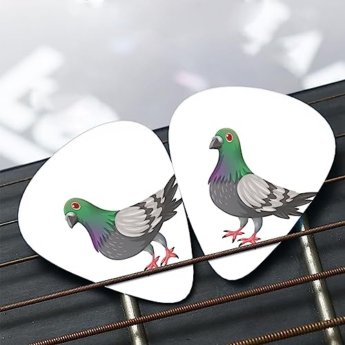 Lot de 12 médiators tendance et durables en forme de pigeon de dessin animé pour guitare électrique et basse - Les Beatles, Paul McCartney, John Lennon, RIngo Starr, George Harrison Lot de 12 médiators tendance et durables en forme de pigeon de dessin animé pour guitare électrique et basse – Image 8