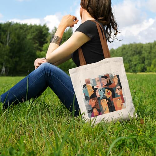 Image of Kaigan Premium Tote Bag Printed Designed Canvas Tote Bags For Women, Ecofriendly Cotton Canvas Bag for Girls Tote bag For Shopping, College, Travel, Handbag For Unisex
