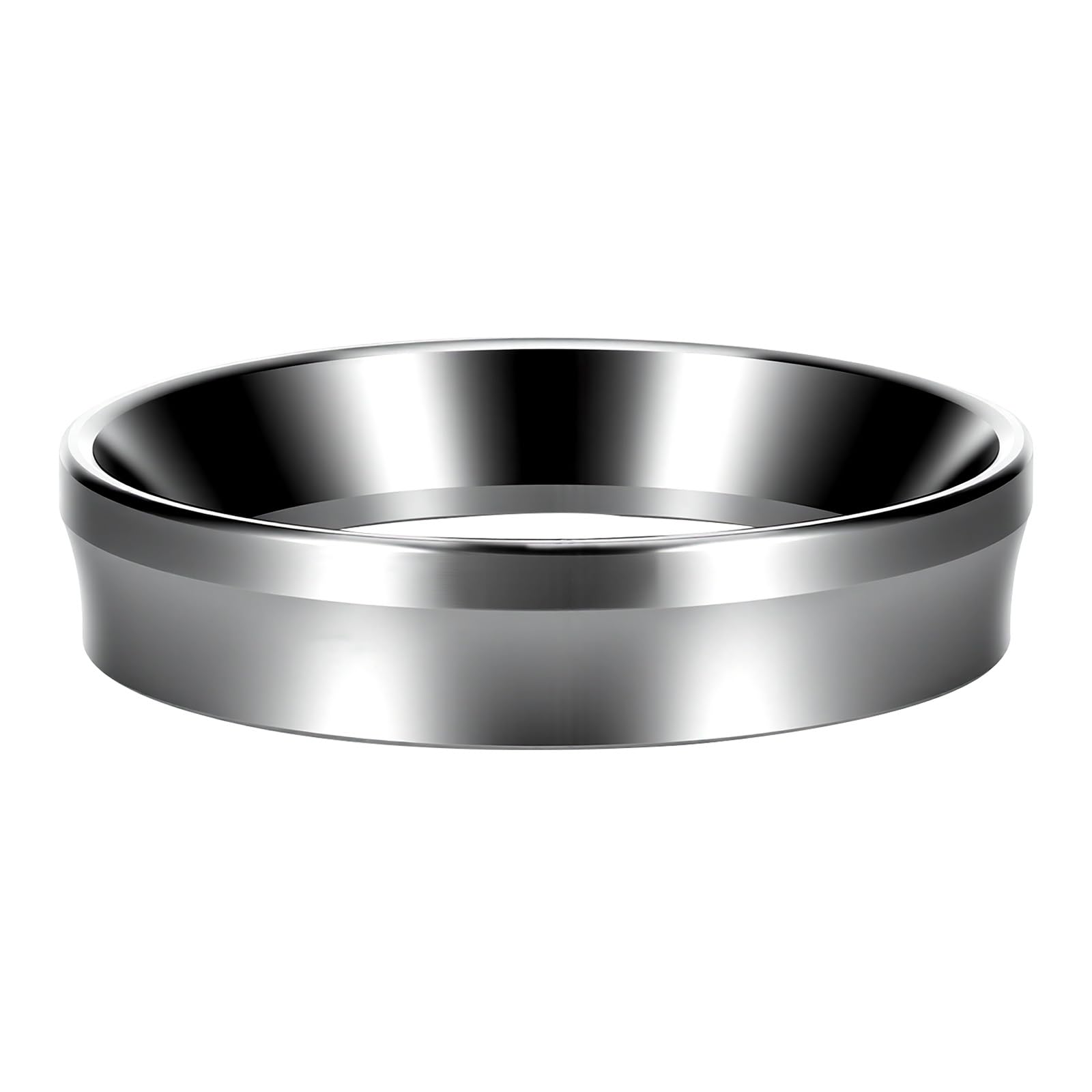 Zocipro 53mm Magnetic Espresso Dosing Funnel, Stainless steel Coffee Dosing Ring with 8 Magnets, Wide-Mouth Outward Locking Design, Lightweight Barista Accessory for 53mm Portafilter