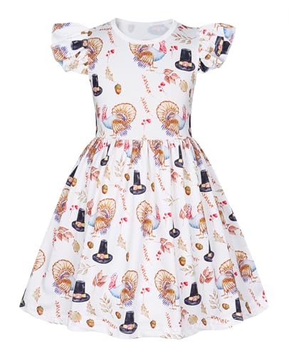 WonderBabe - Toddler Girl Thanksgiving Dress Casual Party Twirly Dress for Kids 2-3t - Best Deal on Amazon