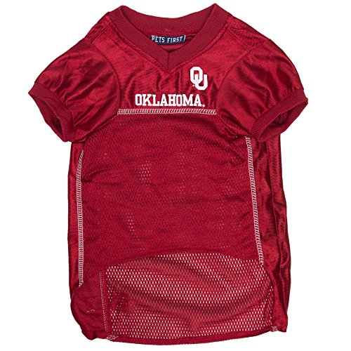 Image of Pets First Collegiate Oklahoma Sooners Dog Mesh Jersey, Small