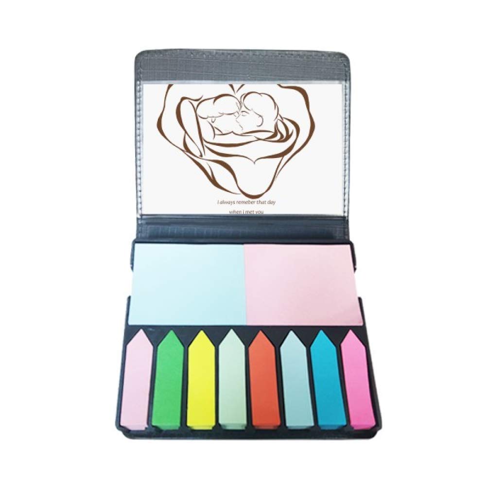 Fuying Peinture Rose Love note autocollante pour organisation facile - 5