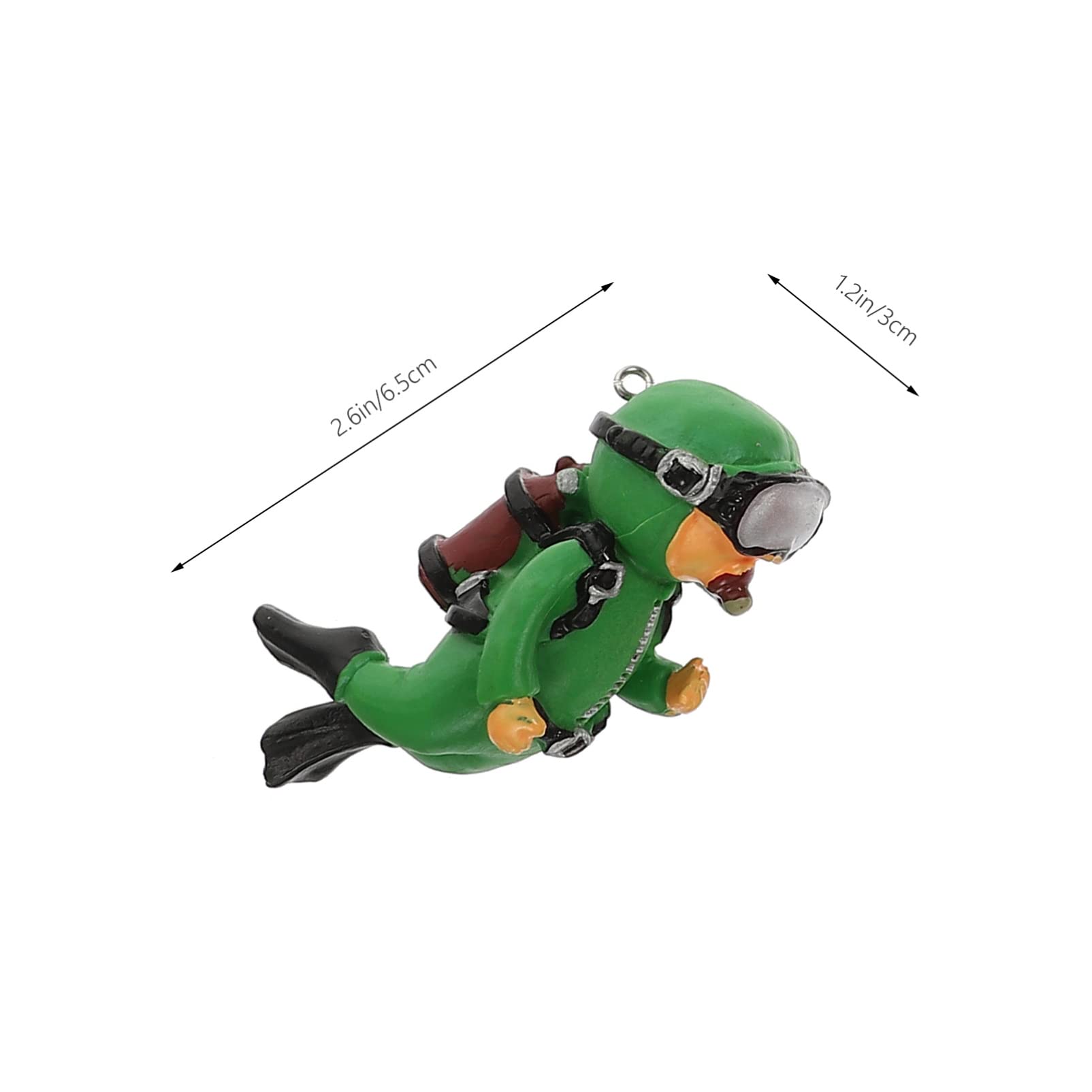 Toddmomy 12 Pièces Ornements D'aménagement Paysager D'aquarium Mini-Figurines Mini Figurines pour Enfants Jouet d'enfant Petits Jouets De Bain Les Plongeurs PVC Accessoires Dessin Animé