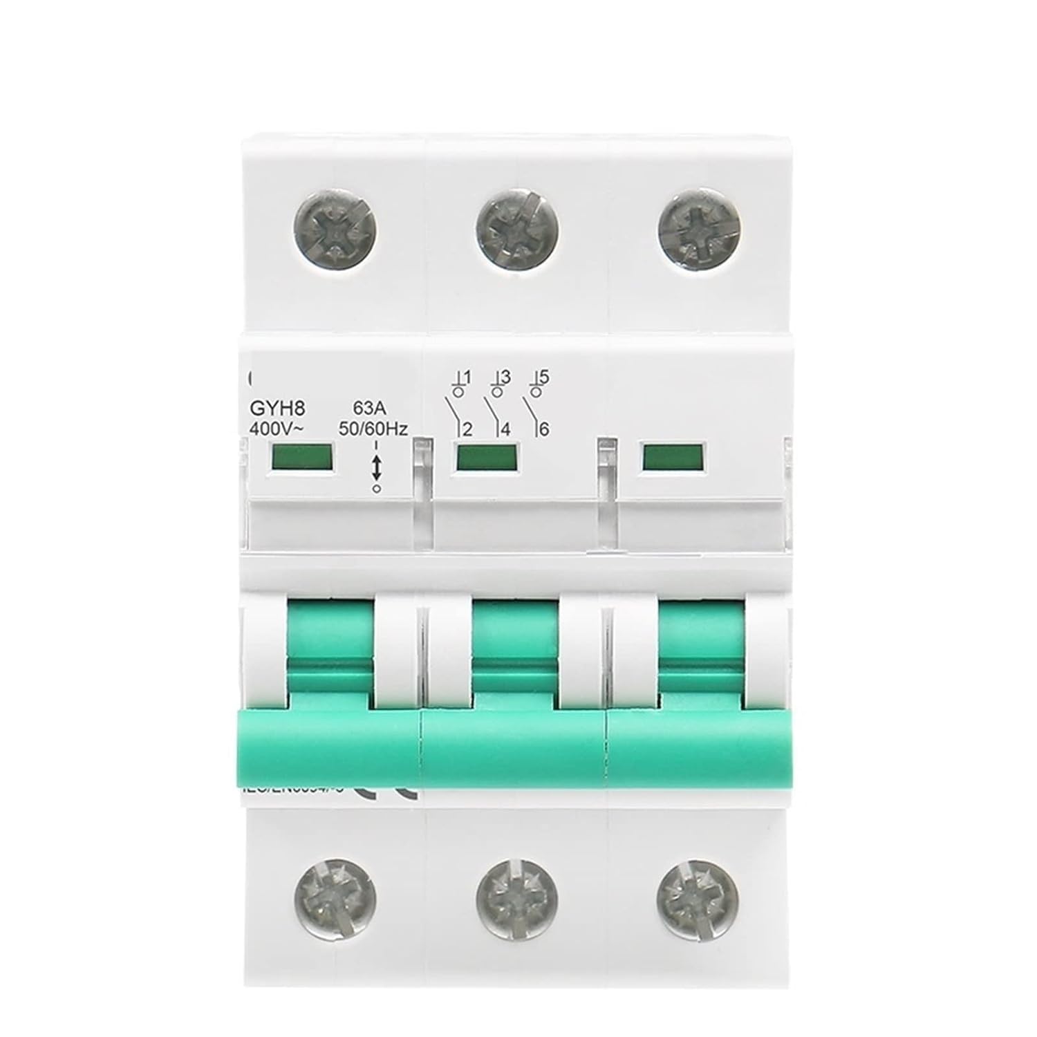 GVBAEPIEO Circuit Breaker GYH8 Three Phase Main Switch 63A 100A 125A Isolating for Home Or Industrial Use 400V 1Pcs(100A)