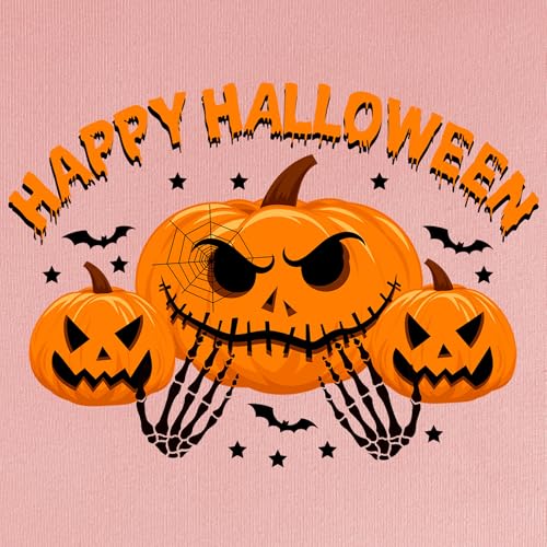 Women's Halloween Shirt:Pumpkin Art Patterns Crewneck Short Sleeve Halloween Party T-Shirt