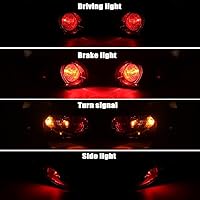 Vista 4 de Conjunto de luz trasera del lado del pasajero derecho compatible con Mazda CX-5 2013 2014 2015 2016 con bombilla KD3351150D, MA2805111