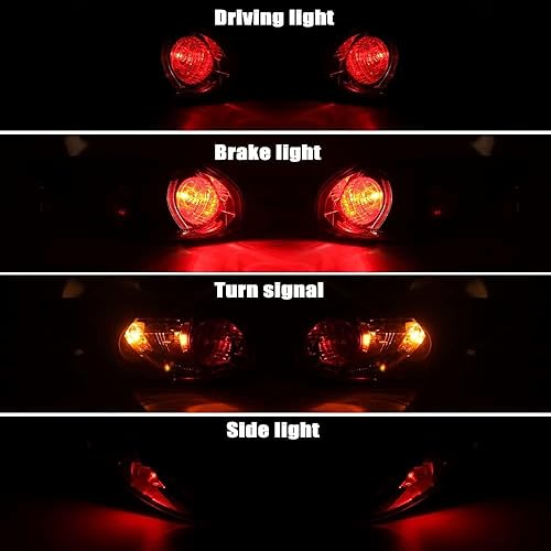 Miniatura 4 de Conjunto de luz trasera del lado del pasajero derecho compatible con Mazda CX-5 2013 2014 2015 2016 con bombilla KD3351150D, MA2805111