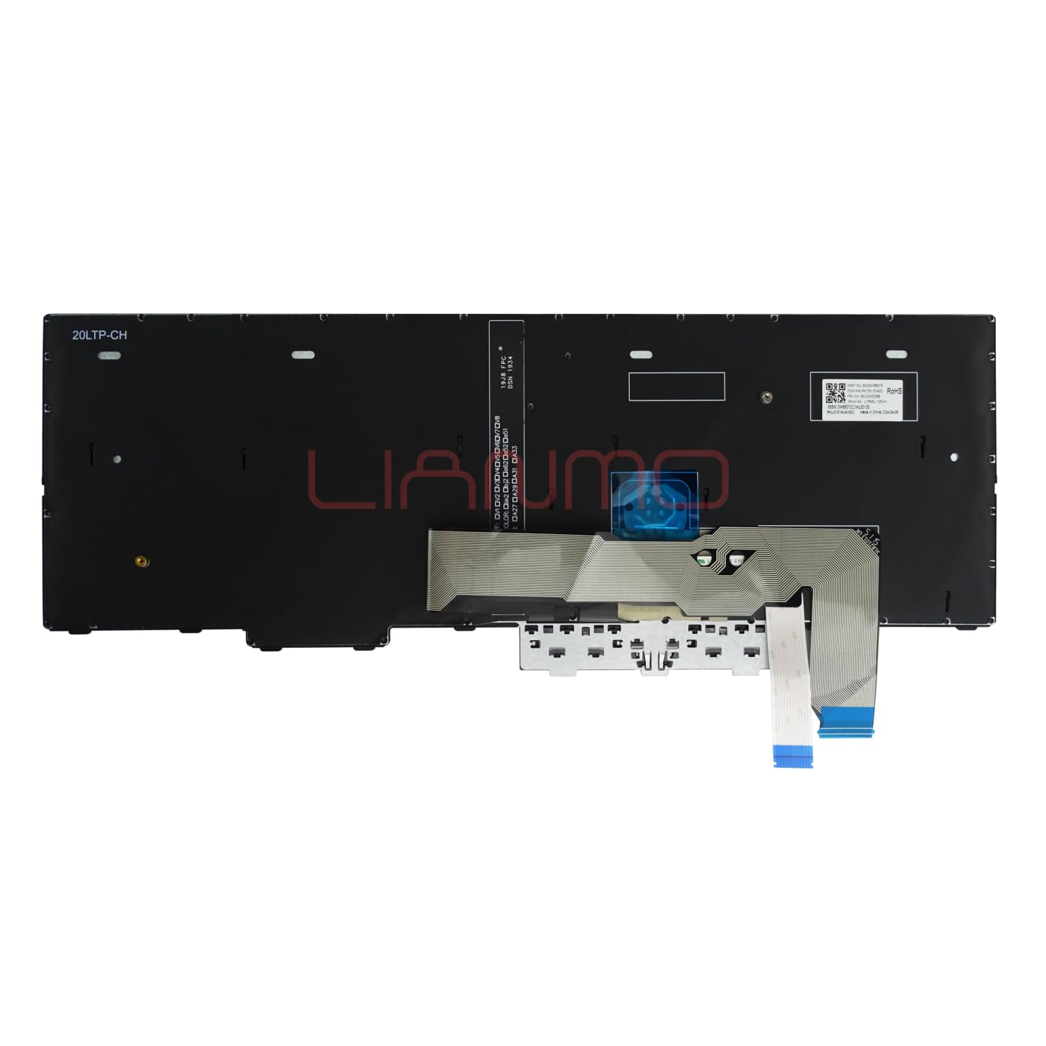 Wymienna klawiatura z podświetleniem kompatybilna z Lenovo ThinkPad L15 Gen1 Gen2 (US)