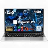 NIAKUN Laptop, Window 11 Pro Laptop Computer 2026, 15.6 Inch Lap Top, 16GB RAM 256GB SSD PC, M3-6Y30 Processor, FHD Display, WIFI5, BT4.2, Webcam, Office 365 for Business, School, Work, Student, Gray
