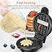 CROWNFUL Mini Waffle Maker, 4