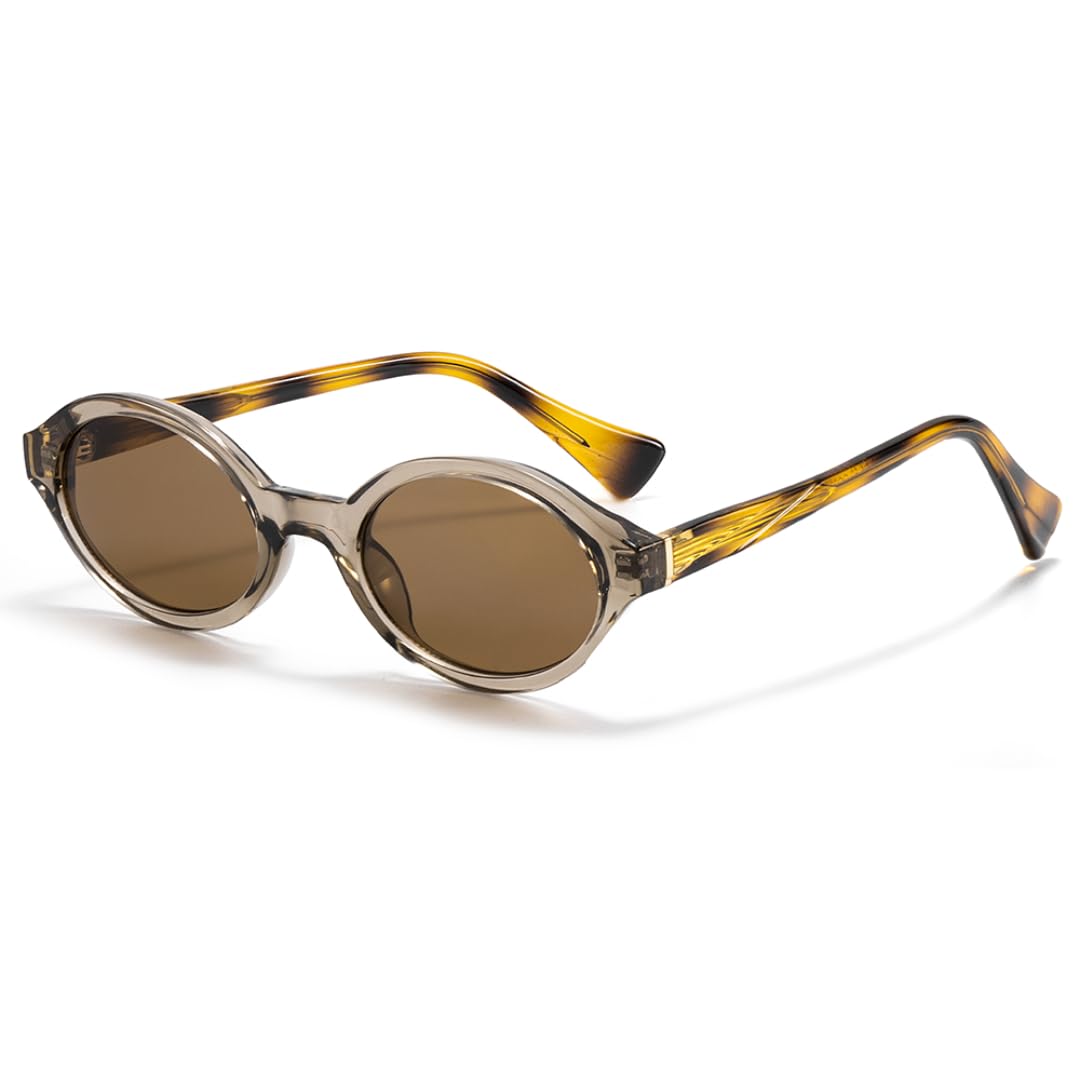 Retro damskie owalne okulary przeciwsłoneczne z grubymi ramkami męskie outdoorowe moda do jazdy na świeżym powietrzu Uv40