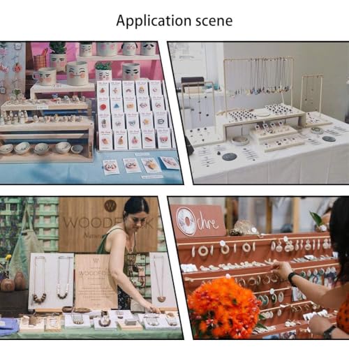 Image of Earrings Holder Acrylic Jewelry Display Rack Stud Earring Organizer for Woman Jewelry (10pcs L-Shape transparent Pack of 10)