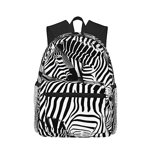 Sac à dos noir Zebra College léger pour éviter le mal de dos