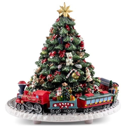 Mmm GmbH, Le Monde de la Boîte à Musique, 858109 Boîte à Musique Sapin de Noël et Train