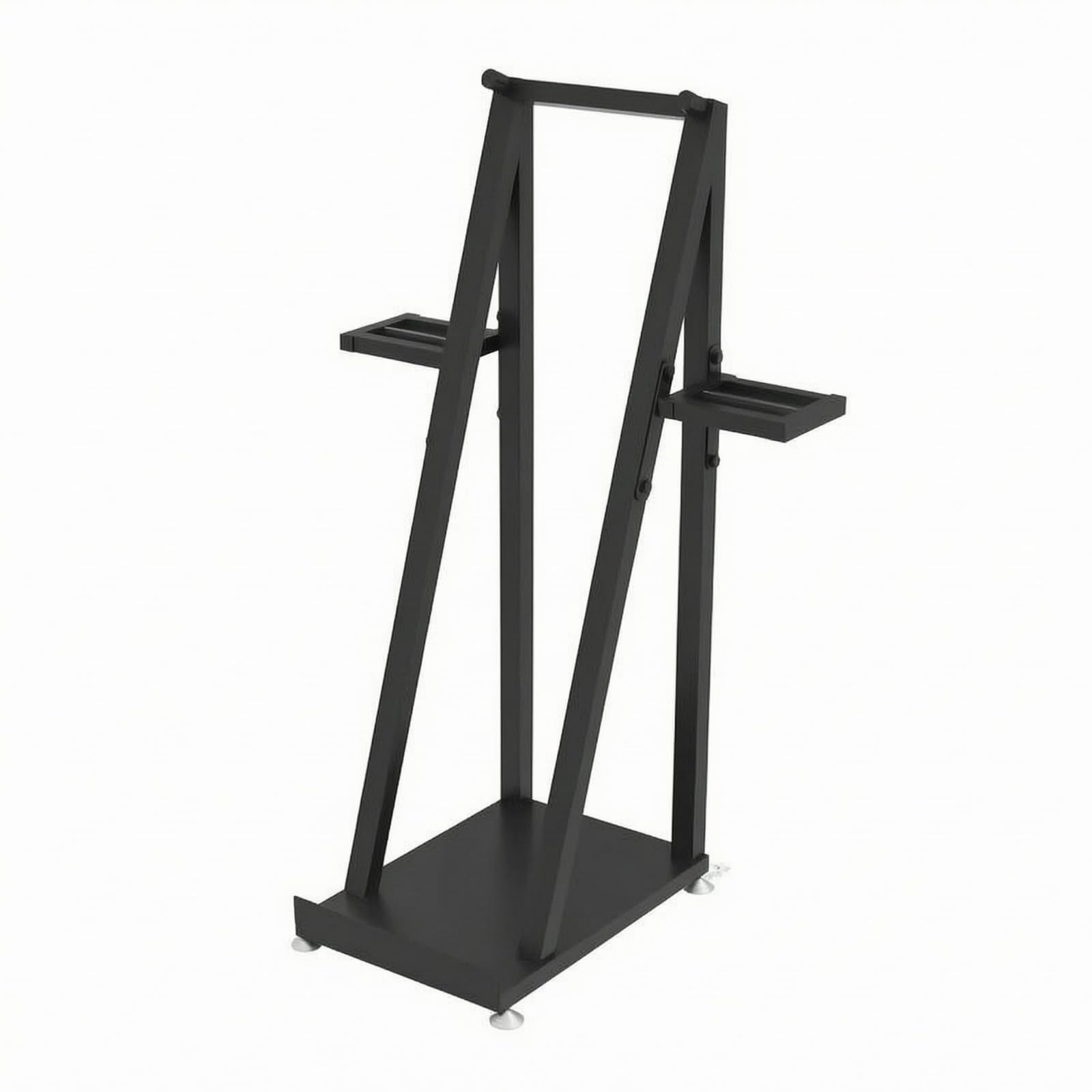 Ratelier à Skis Support de Sol Porte Skis Porte Snowboard Range Skis en Métal Stable sans Perçage Maintien Vertical Réduction Du Désordre au Sol, Avec Patins