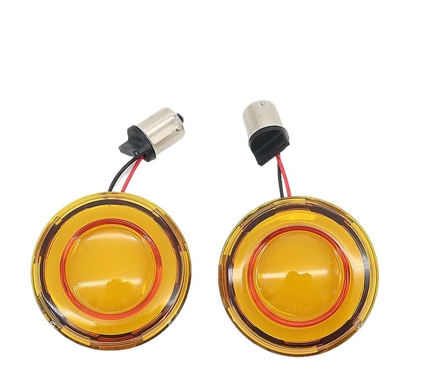 Clignotant avant LED 1156 moto style balle haute luminosité pour Dyna et Sportster