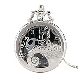 Feen-Aussehen: Diese Herren-Taschenuhr ist sehr geeignet, um Freunde an Weihnachten zu schicken, da sie ein hervorragendes antikes Muster auf dem äußeren Gehäuse hat.