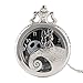 Produktbild Taschenuhr Tim Burton The Nightmare Before Christmas Quarz Silber Frosch Big Eyes Jack Skellington Halskette Anhänger Totenkopf Uhr