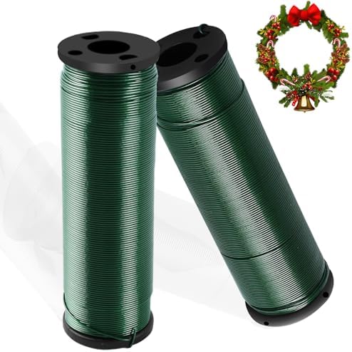 IFLO Blumendraht 3er Pack Grün - 0,65mm X 38m Floristik- Und Basteldraht